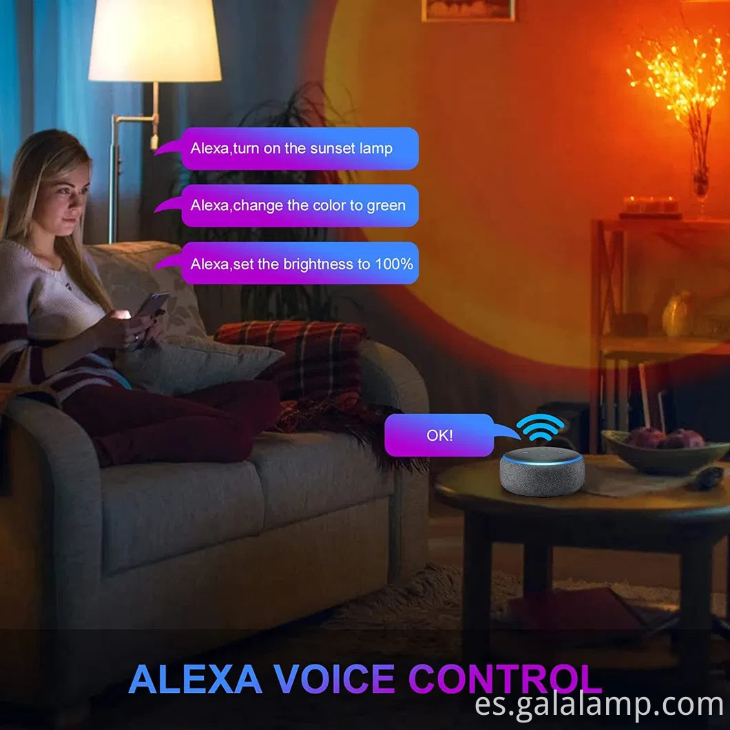 Lámpara LED RGB RGB RGB con control de la aplicación Tuya